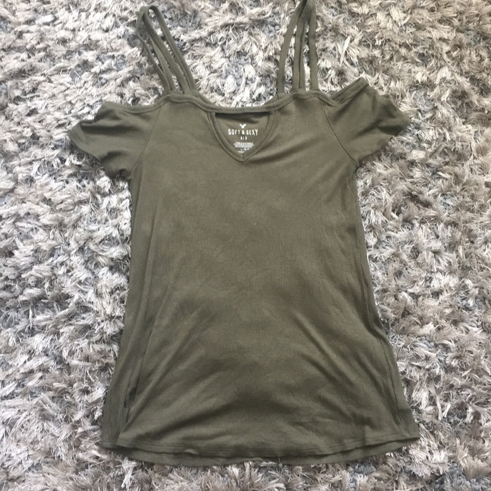 Army green shirt